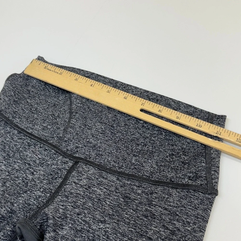 Lululemon Leggings Womens Size 6 Gray Space Dye Wunder Under High Rise Yoga